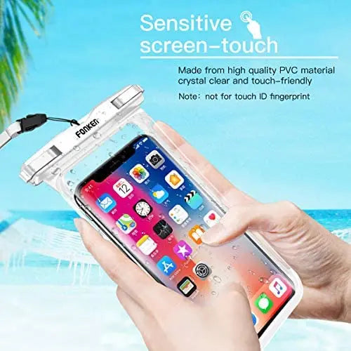 2-Pack Waterproof Phone Pouch Dry Bag – Universal Swim Case