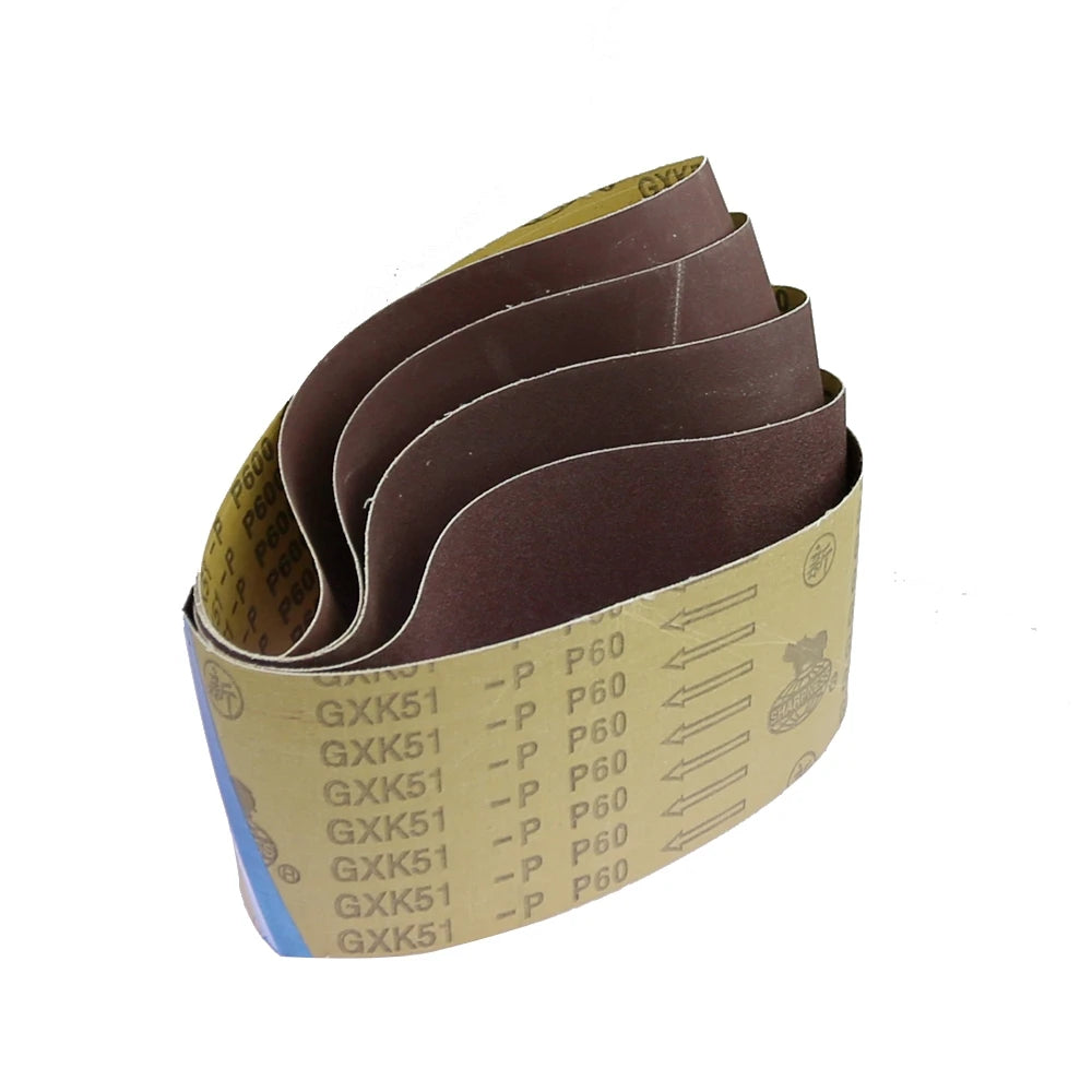 10-Pack 4"x24" Sanding Belts P40–P1200 for Wood & Metal