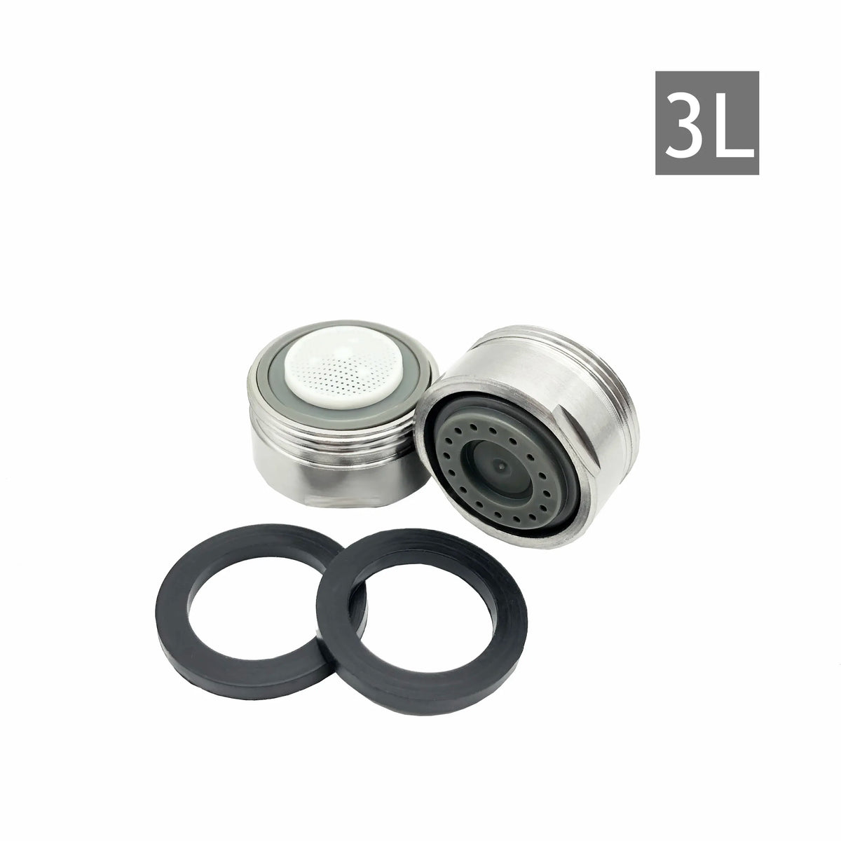2-Pack M24 Water Saving Faucet Aerator – Stainless Steel