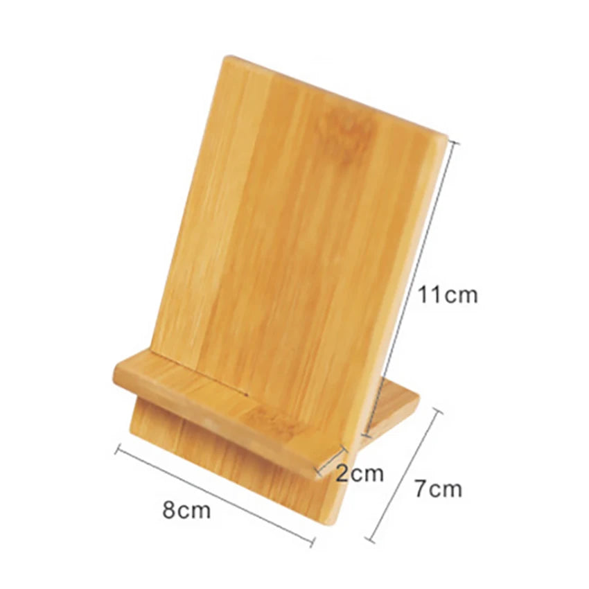 Bamboo Phone Stand | Eco Desk Holder for Phones & Tablets