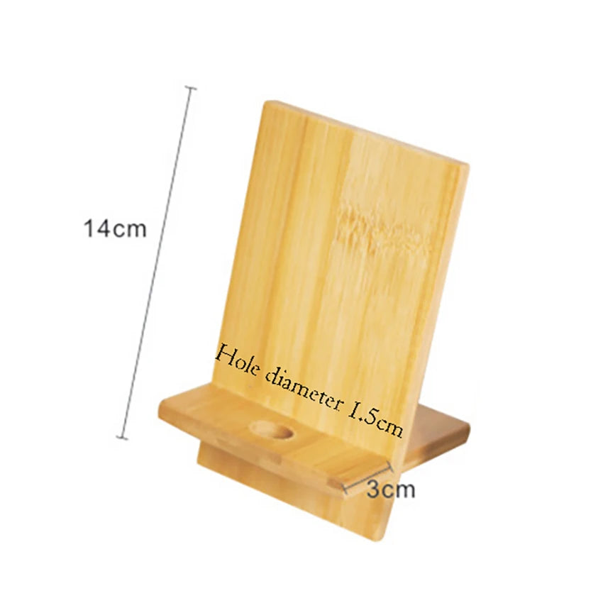 Bamboo Phone Stand | Eco Desk Holder for Phones & Tablets