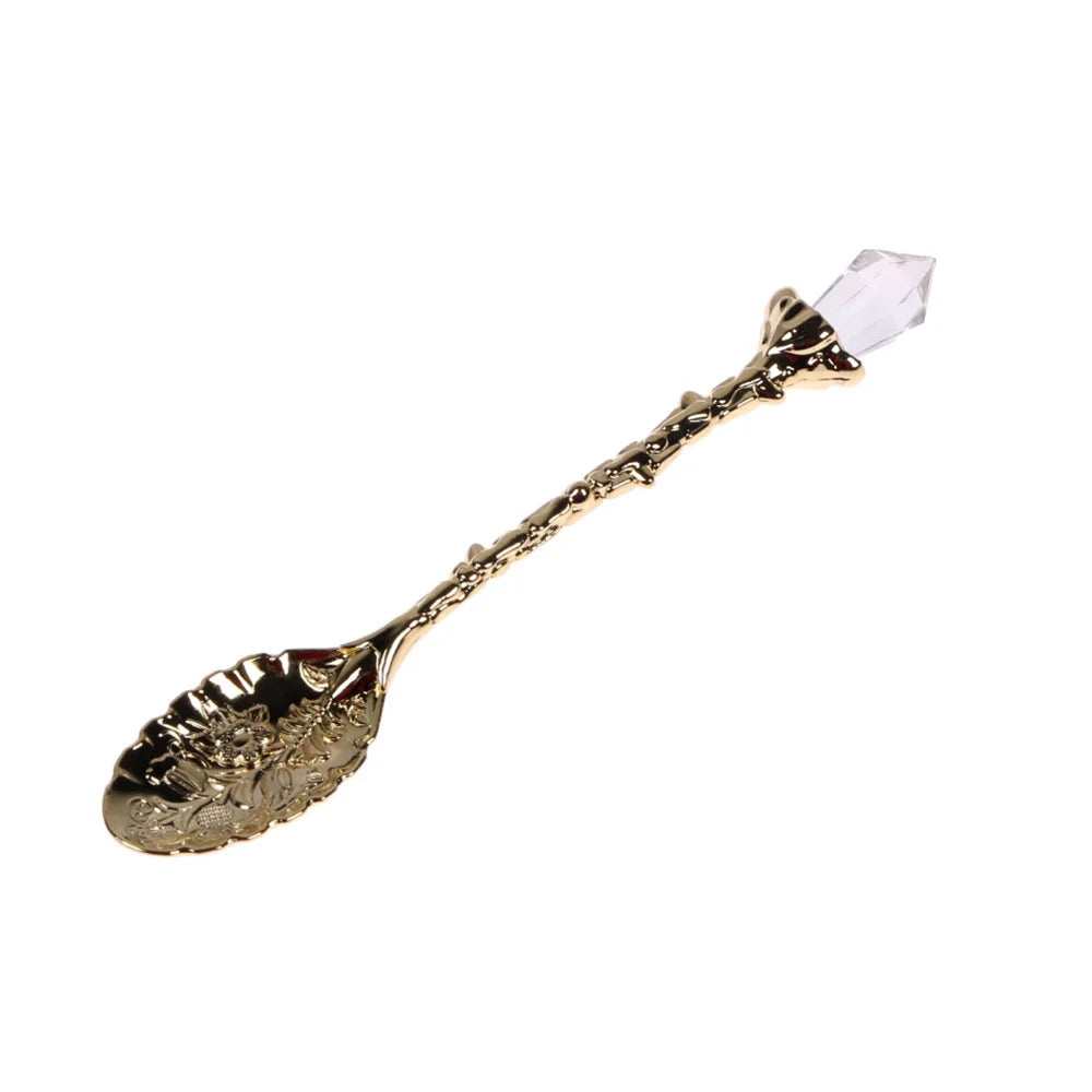 Vintage Carved Flower Teaspoon – Silver Coffee & Tea Spoon
