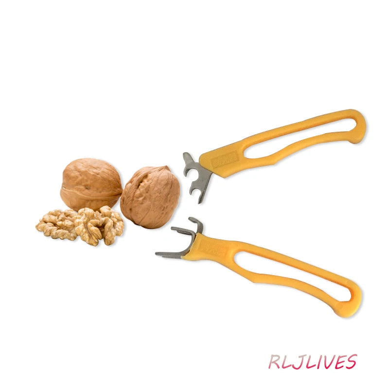 2-Piece Walnut & Pecan Nut Cracker Set – Stainless Steel