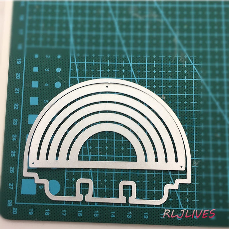 Rainbow Memorydex Metal Cutting Die – Scrapbooking Stencil