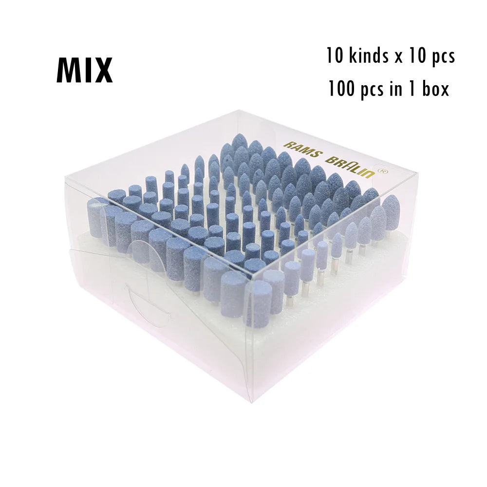 100-Pc Ceramic Mounted Grinding Point Set | Die Grinder Bits