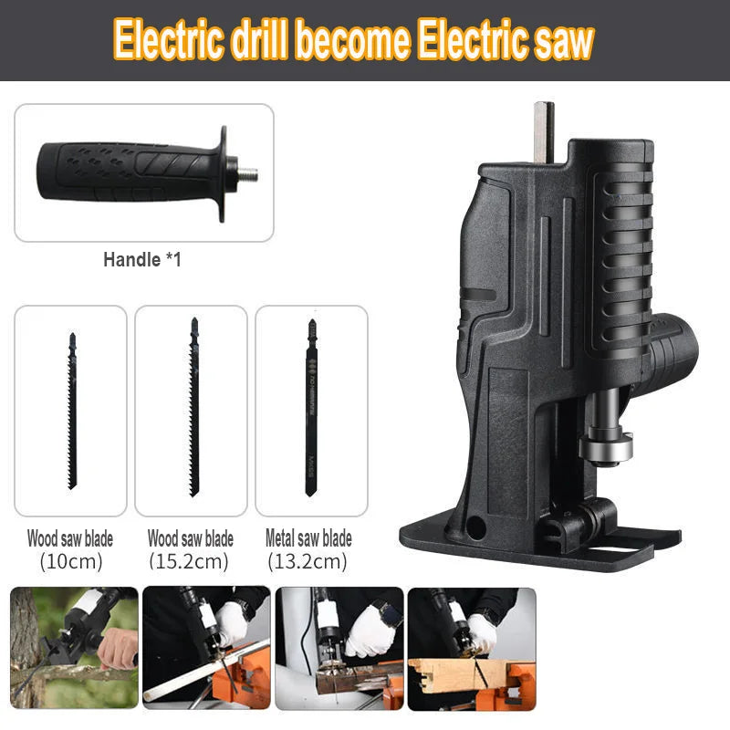 Drill to Reciprocating Saw Adapter | Multi-Function Saber Saw