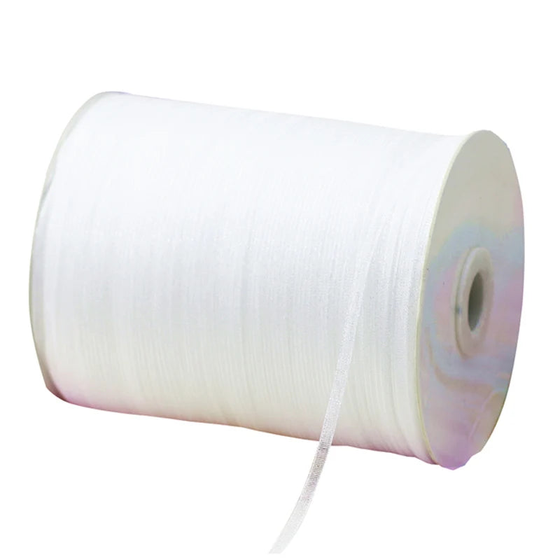 White Organza Ribbon 3mm x 40M – Gift Wrapping & Crafts