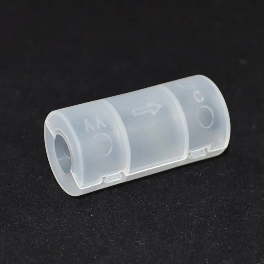 AA to C Size Battery Converter Adapter Holder – Frosted Cover