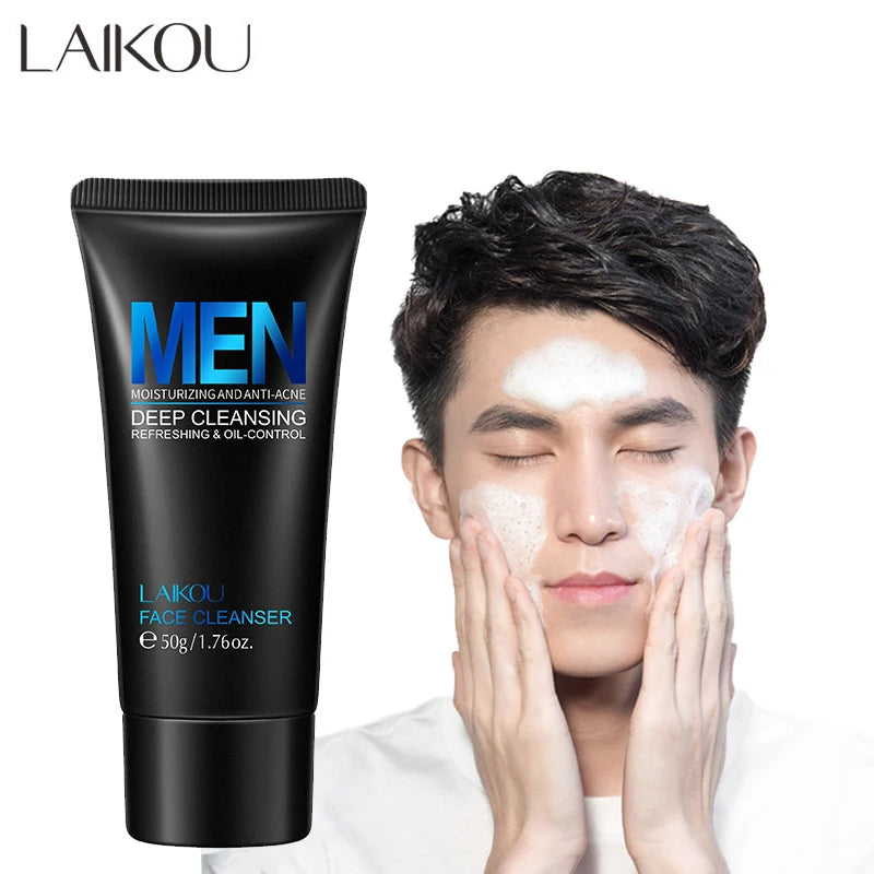 LAIKOU Men's Face Wash – Oil Control & Deep Pore Cleanser