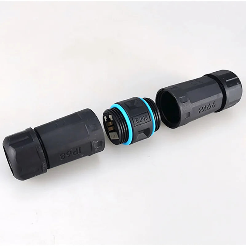 IP68 Waterproof RJ45 Female-to-Female Coupler CAT5E CAT6