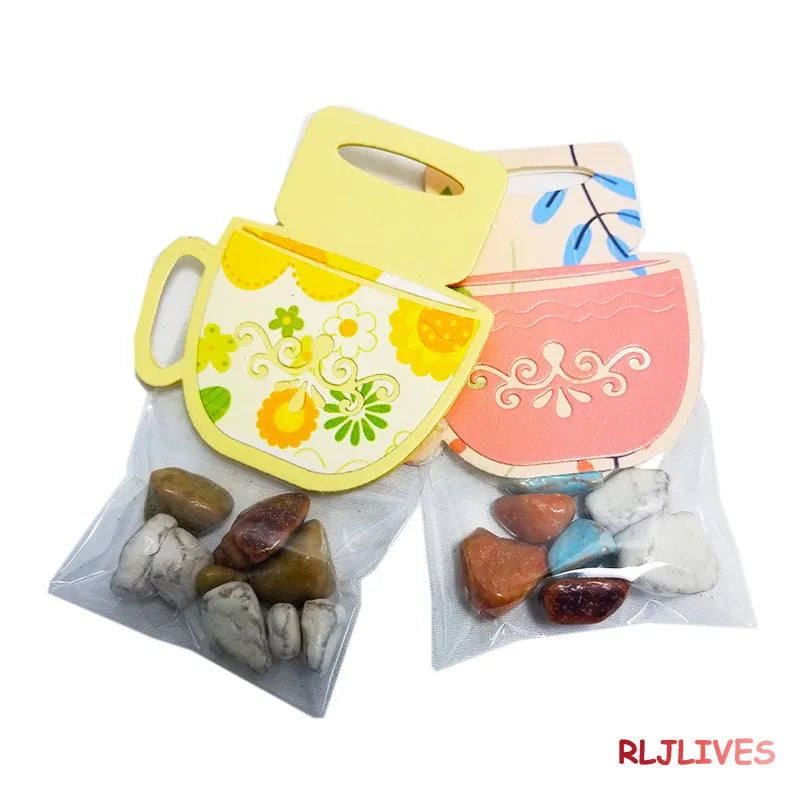 Tea Cup Bag Topper Metal Cutting Die – DIY Scrapbooking