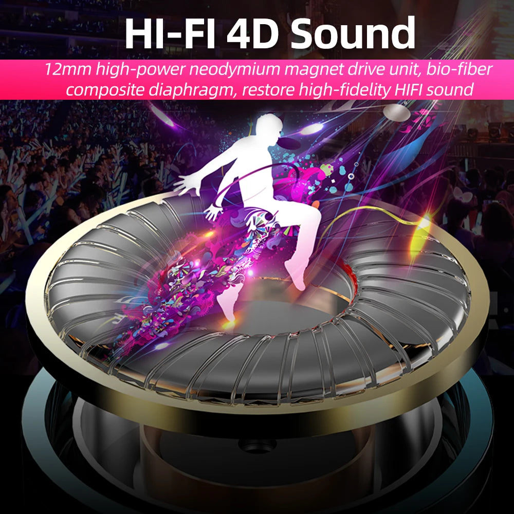 FONKEN 3.5mm Wired Earbuds – Stereo Bass, Mic & Volume Control
