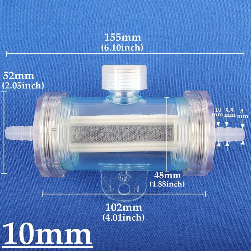 Transparent Inline Water Filter – Irrigation & Aquarium