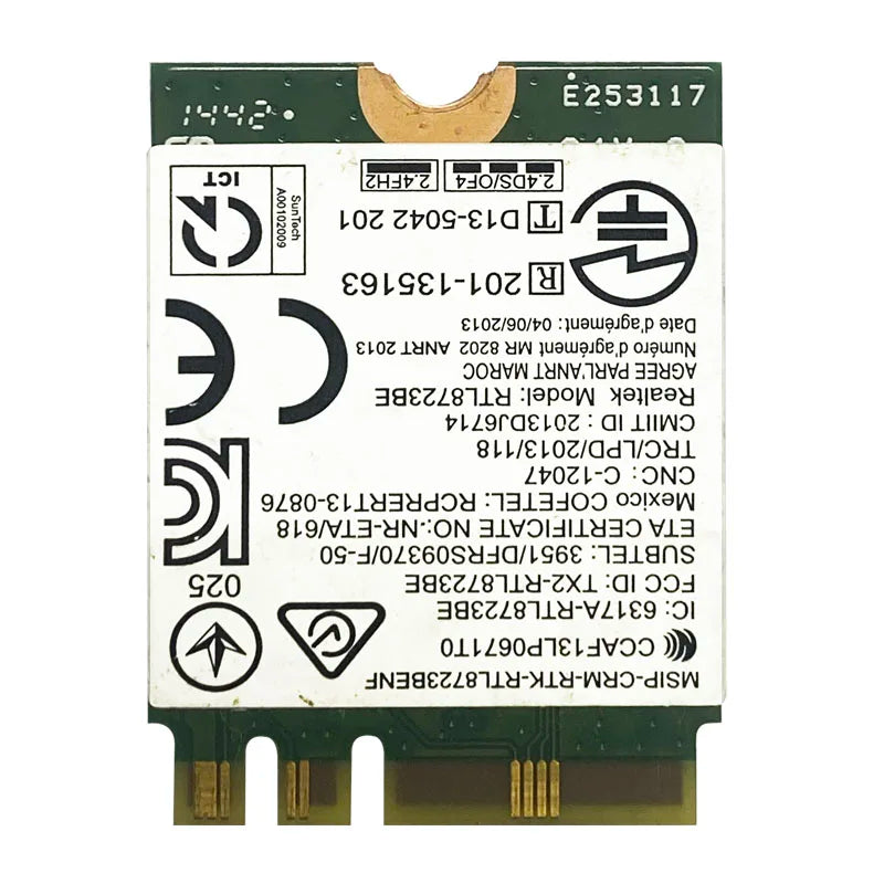 RTL8723BE NGFF Wireless Card 04X6025 for Lenovo E450 E455 Y50-70