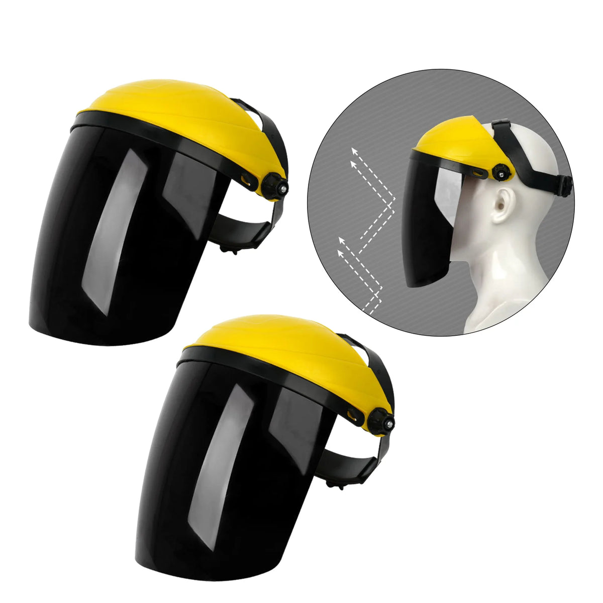 Anti-Fog Full Face Shield Wide Visor Welding Grinding Helmet