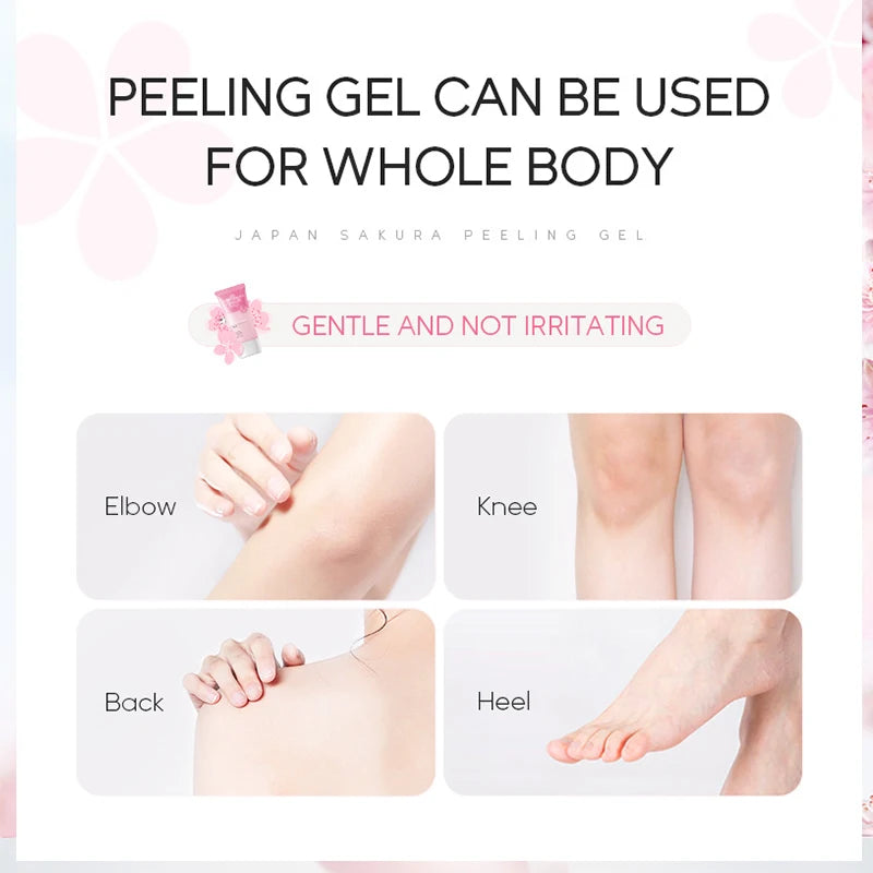 LAIKOU Sakura Peeling Gel – Exfoliating Face Scrub 60g