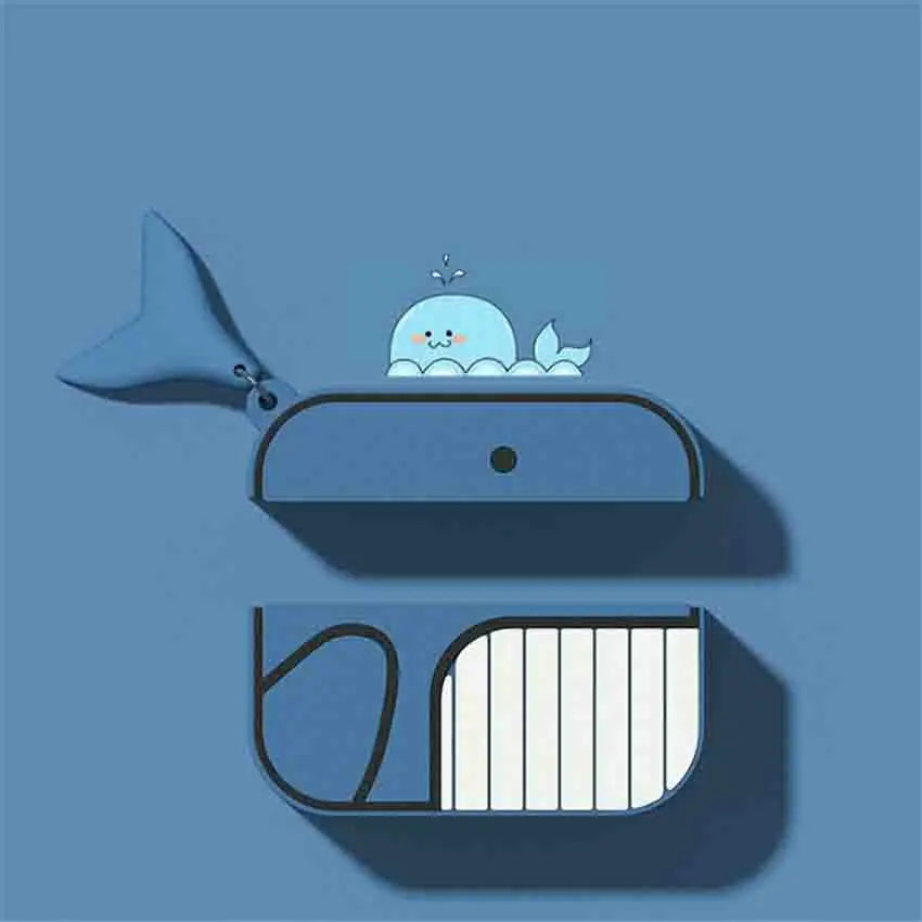 Whale Silicone Case for AirPods Pro – Cute Protective Cover