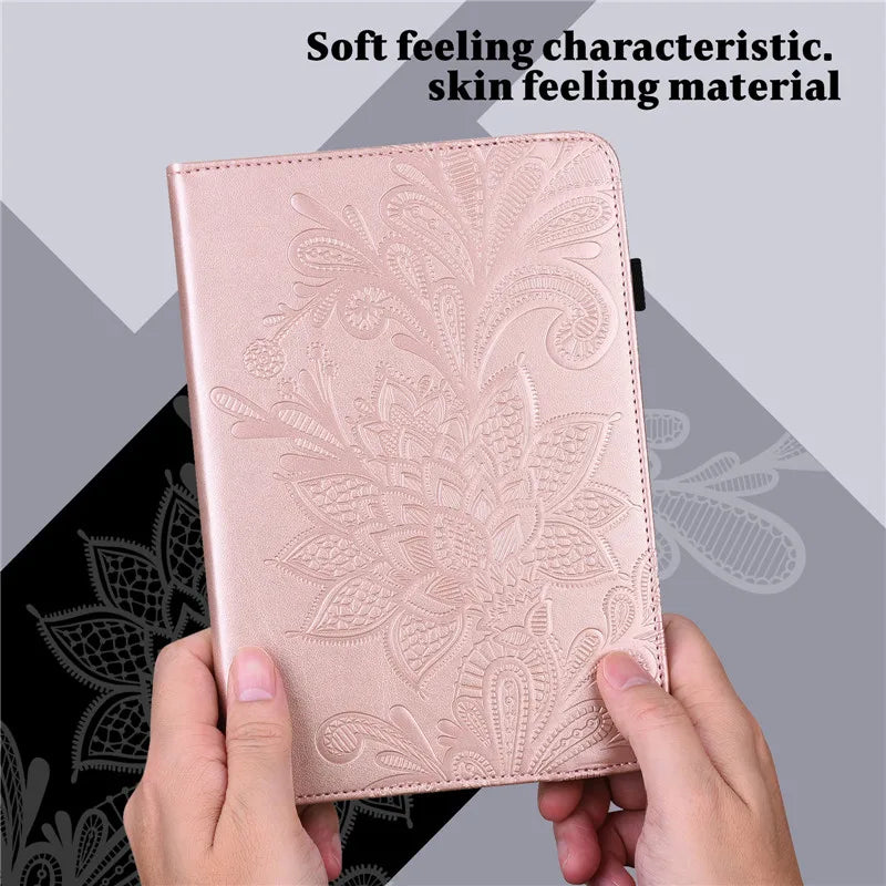 Samsung Galaxy Tab A 10.1 2016 Embossed Wallet Case T580 T585