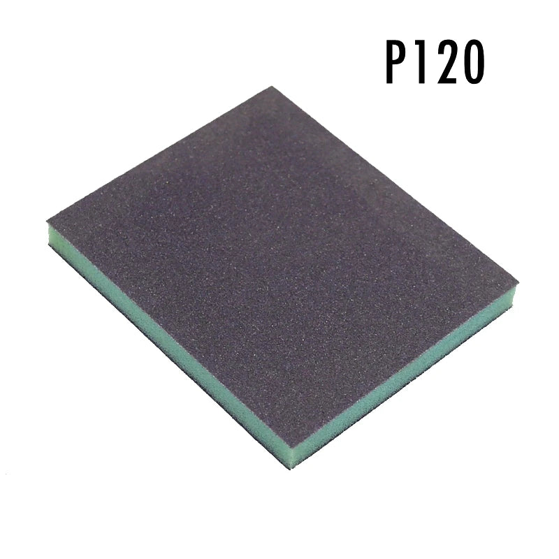 Double-Sided Sponge Sanding Block P60–P220 Wet & Dry Grinding