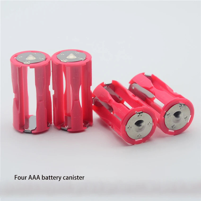4x AAA to C Size Battery Adapter Converter Holder Case