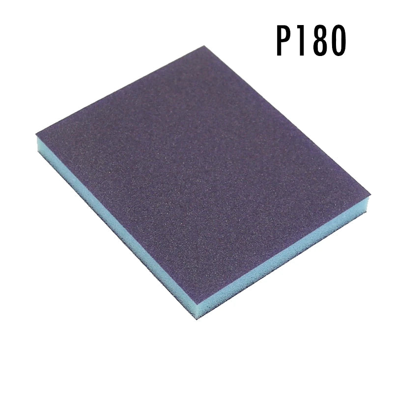 Double-Sided Sponge Sanding Block P60–P220 Wet & Dry Grinding