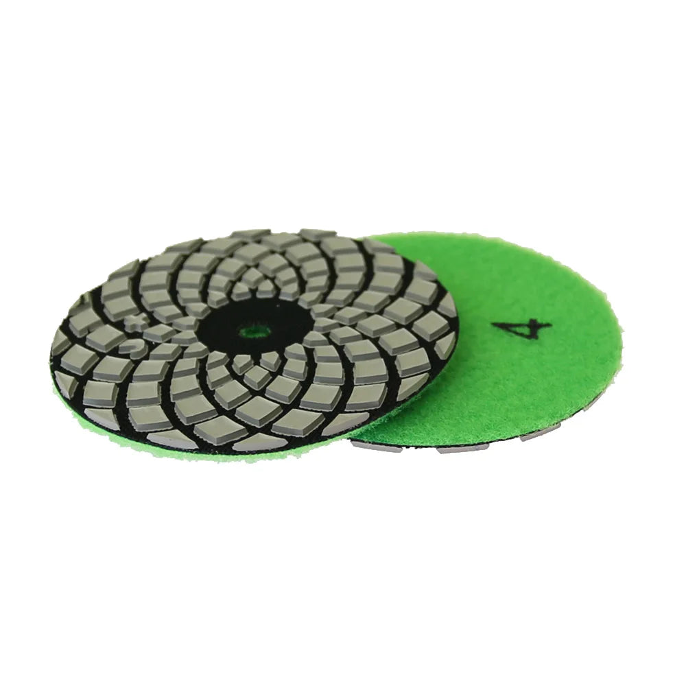 4-Step Marble Polishing Pad Set | 100mm Dry Grinding Disc