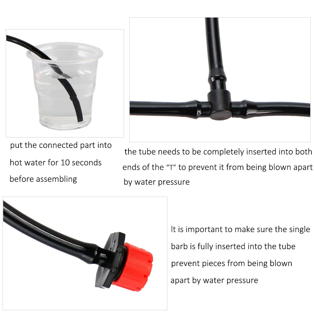 Adjustable 8-Hole Micro Drip Irrigation Emitter Nozzle Set