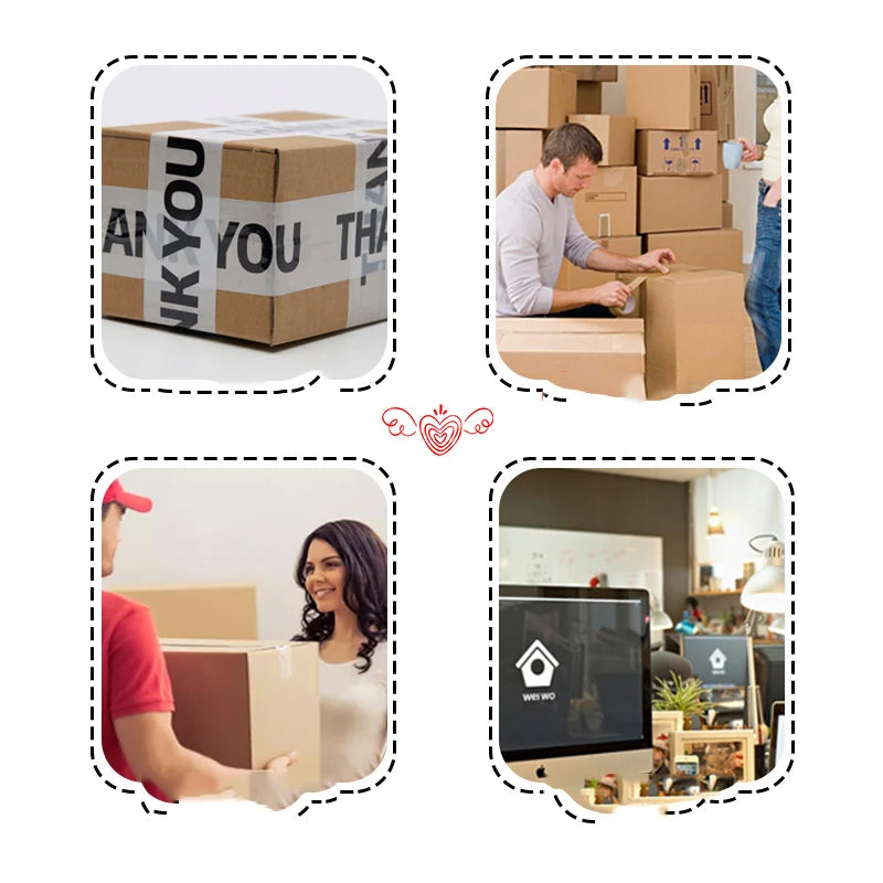 Thank You Packing Tape 4.5cm x 100M | Colorful Shipping Tape