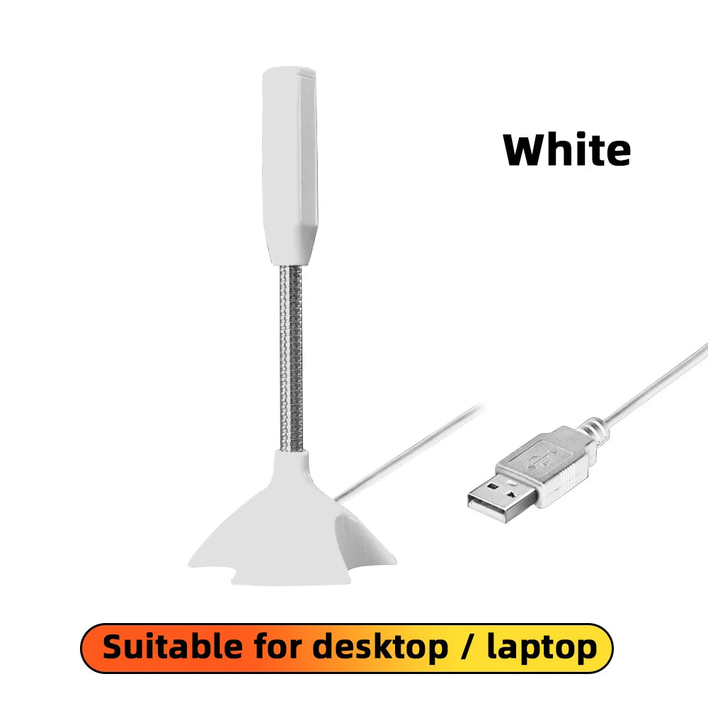 USB Desktop Condenser Microphone with Stand – Gaming & Studio