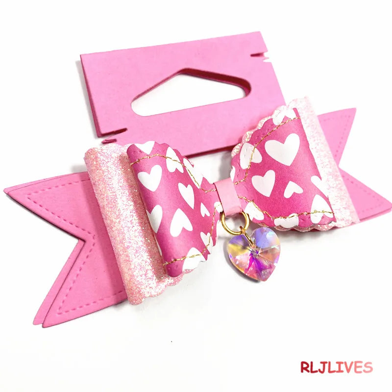 Double Bow Bag Topper Metal Cutting Die – DIY Scrapbooking