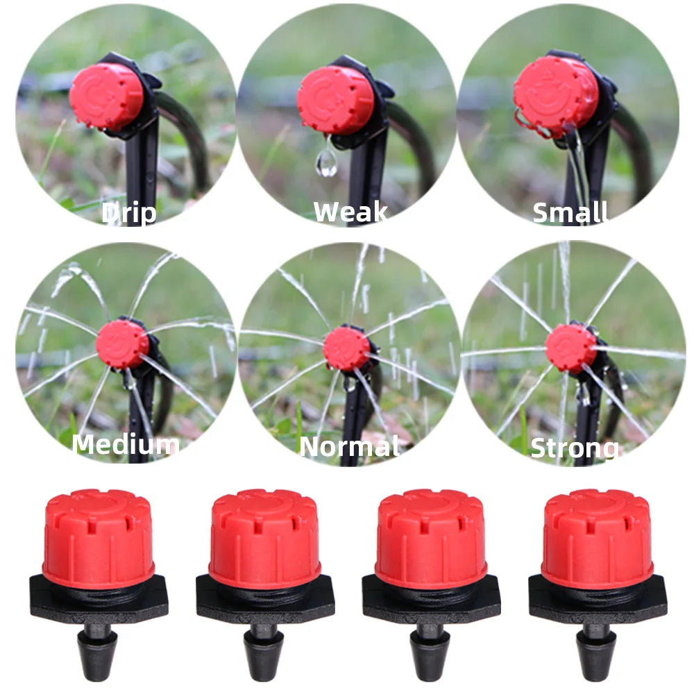Adjustable 8-Hole Micro Drip Irrigation Emitter Nozzle Set