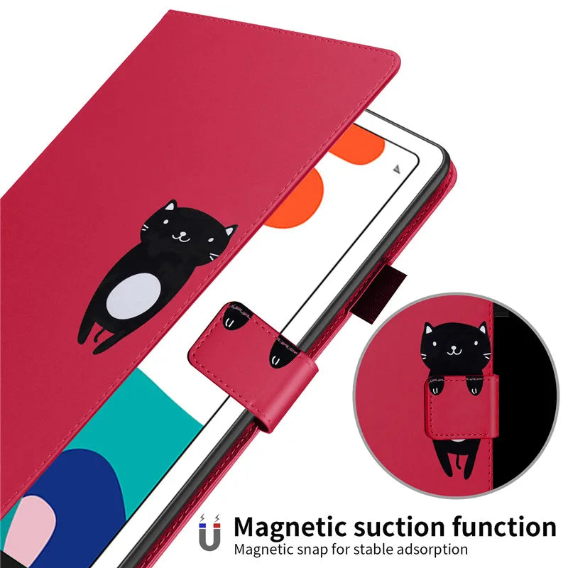 Huawei MatePad 10.4 Kawaii Cartoon Flip Wallet Case + Stand