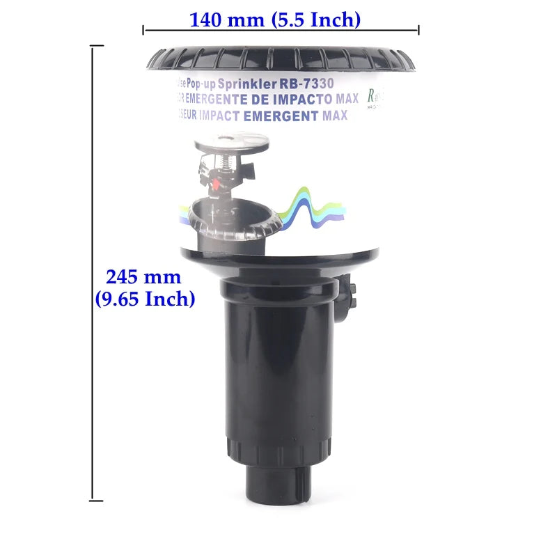 Pop-Up Lawn Sprinkler 1/2" & 3/4" Thread | Golf & Garden