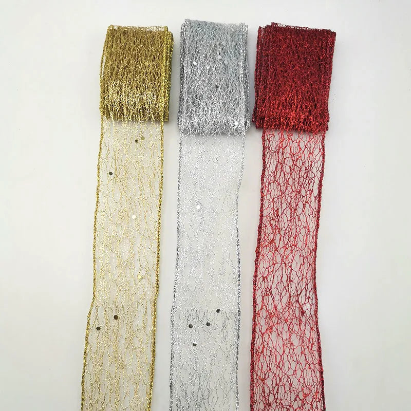 50mm Shiny Organza Ribbon 2M – Gift, Wedding & Christmas