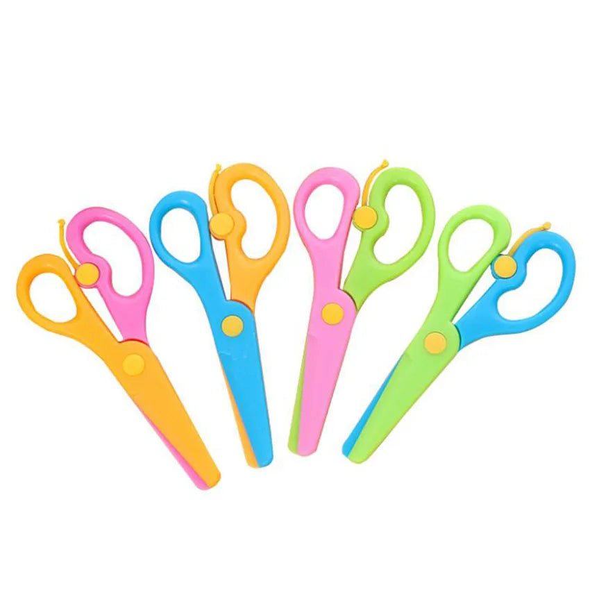 Kids Safety Scissors – Mini Plastic DIY Paper Cutting Tool