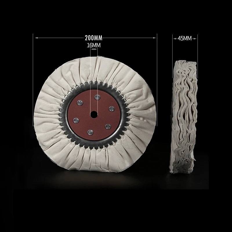 Cotton Airway Buffing Wheel 6" 8" – Cloth Polishing Buff