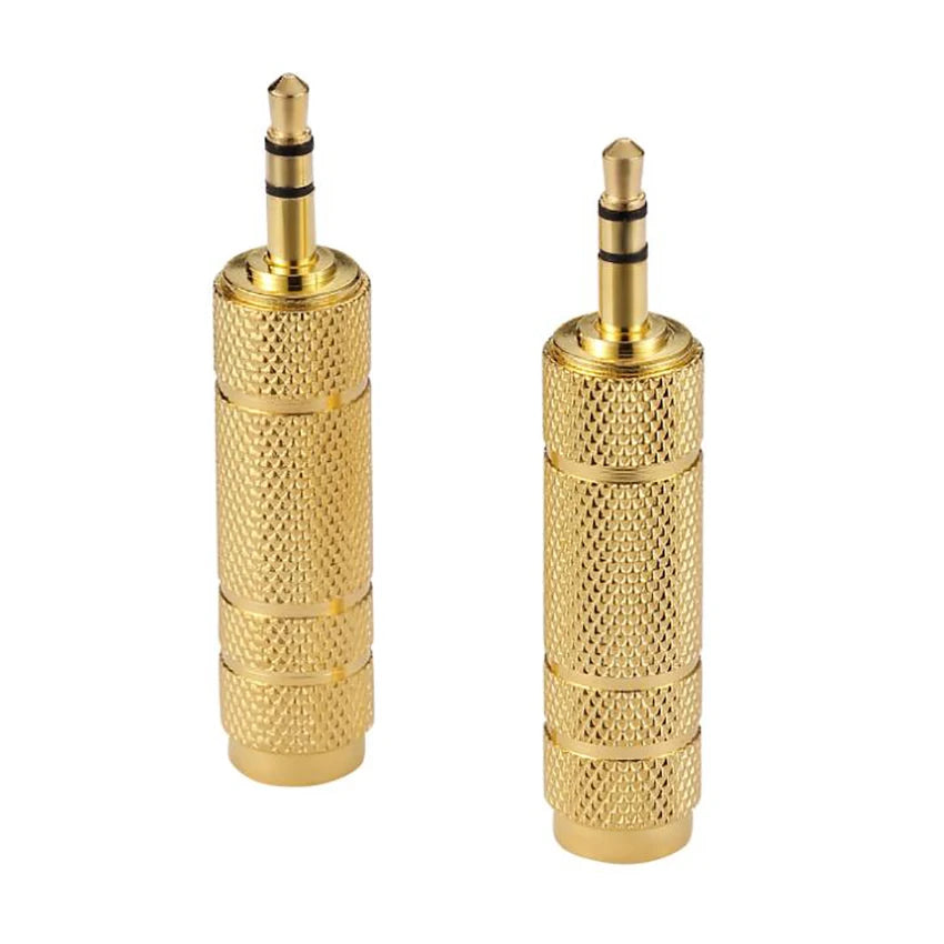 3.5mm to 6.5mm Stereo Jack Adapter | Male to Female Audio Converter