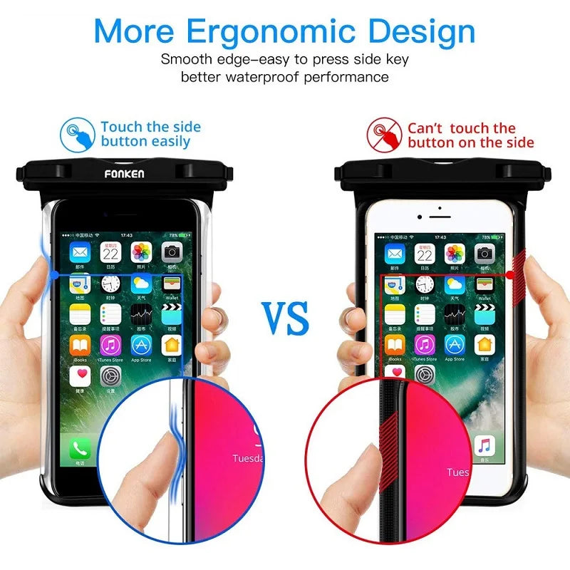 FONKEN Waterproof Phone Pouch – Universal Dry Bag Case