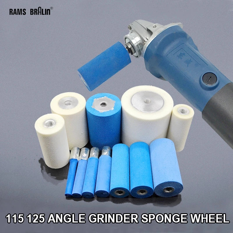 Sponge Polishing Wheel & Sanding Sleeves Set – 115/125mm Grinder