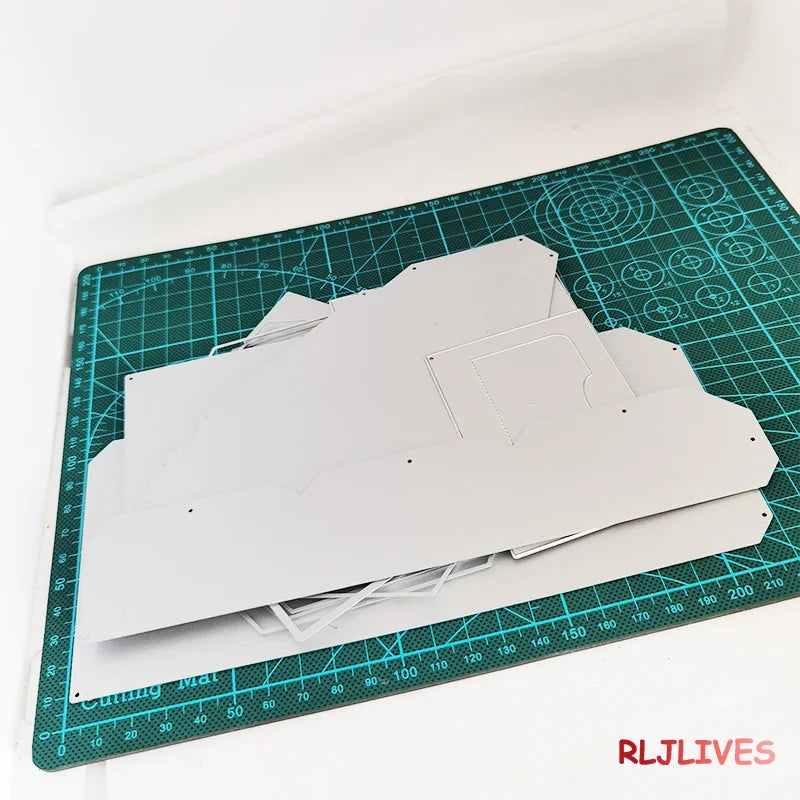 Elegant Gift Box Metal Cutting Die Set – DIY Scrapbooking