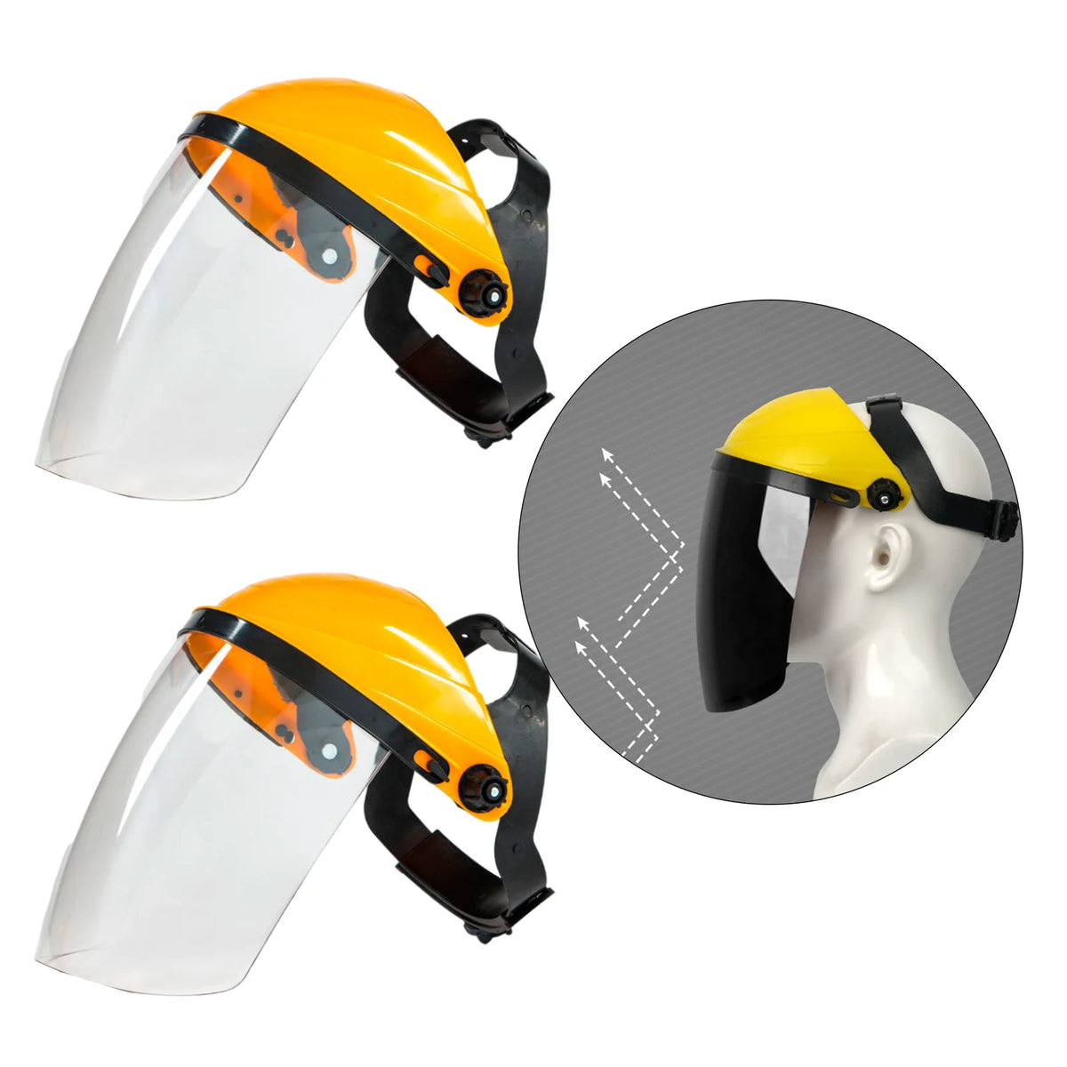Anti-Fog Full Face Shield Wide Visor Welding Grinding Helmet