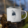 Mountain Are Waiting Enamel Mug | Camping & Hiking Gift