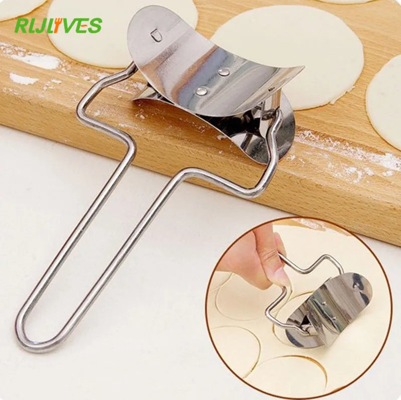 Stainless Steel Dumpling Maker Mold & Wrapper Cutter Set