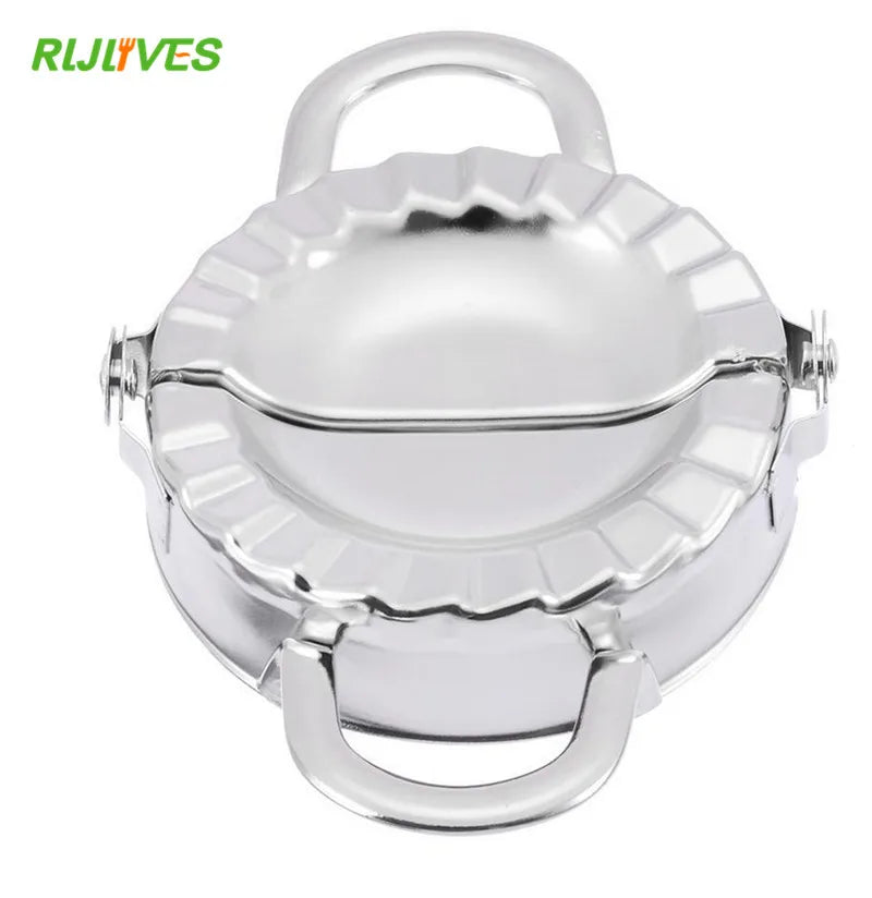 Stainless Steel Dumpling Maker Mold & Wrapper Cutter Set