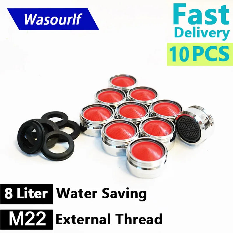 10-Pack M22 Water Saving Faucet Aerator 6L & 8L – Basin & Kitchen