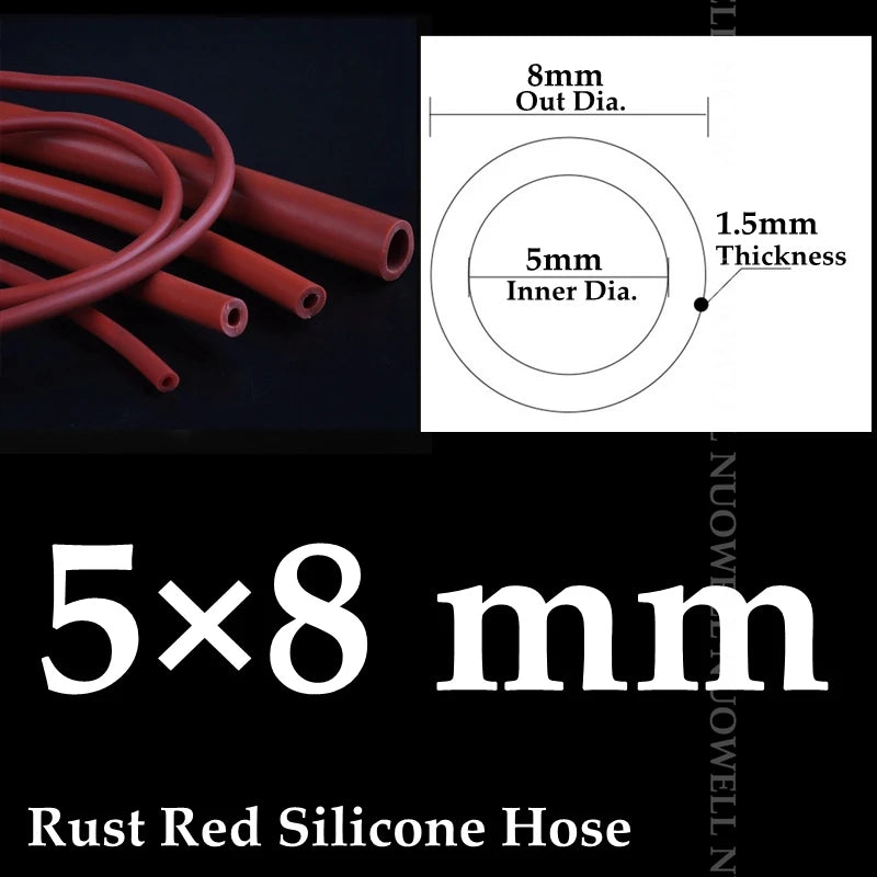 Food Grade Silicone Hose 100cm | Flexible Pipe 2–32mm I.D.