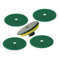 5-Pc 4" Dry Diamond Polishing Pads + M14 Holder | Marble & Stone