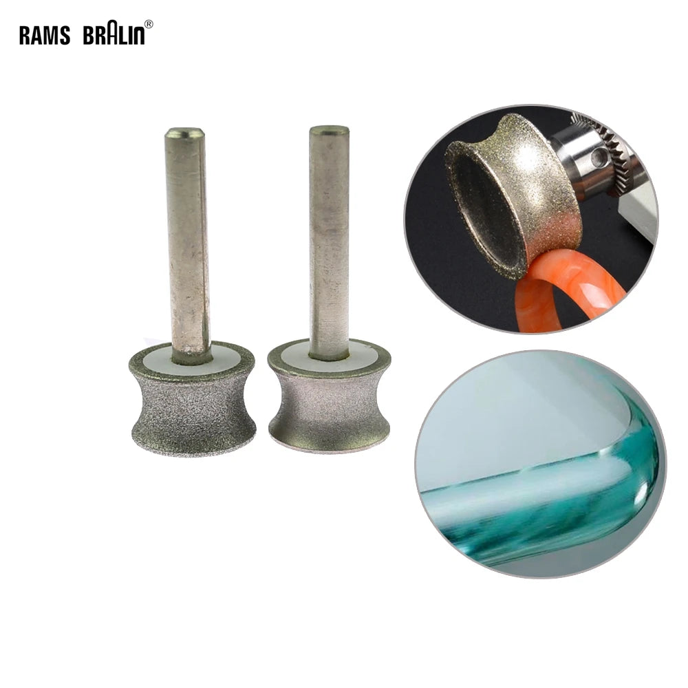 Concave Abrasive Grinding Wheel – Jade, Glass & Bead Polishing
