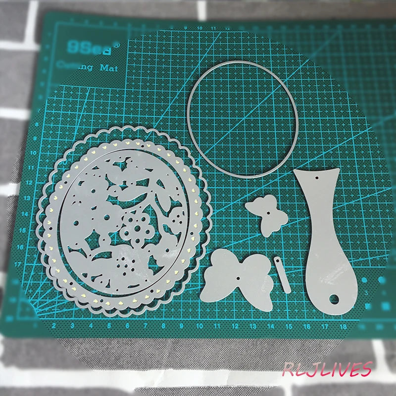 Hand Mirror Metal Cutting Die – DIY Scrapbooking & Cards