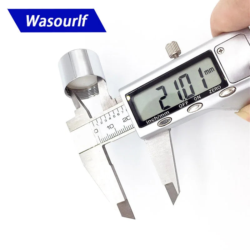 M22 Female Thread Faucet Aerator 2-Pack – Brass & Steel